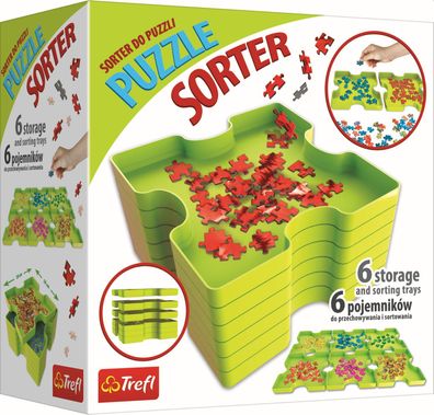 Trefl 90816 Puzzleteile Sortierer - 6-teilig, stapelbar