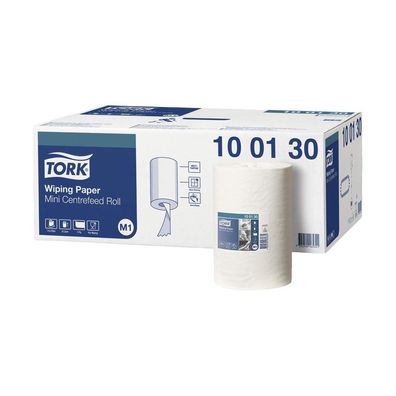 11x TORK 100130 Mehrzweck-Putzrolle 1-lagig weiß 120 m