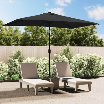 vidaXL Sonnenschirm mit Metall-Mast 300x200 cm Anthrazit