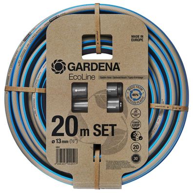 Gardena 18931-20 Gardena EcoLine Schlauch 13 mm 1/2 20m mit Systemteilen