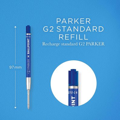Parker 2166550 Quinkflow Basic Kugelschreiber Mine M blau
