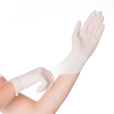 Hygostar 2655 Latexhandschuhe Skin weiß Gr. 8/M gepudert