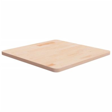 vidaXL Tischplatte Quadratisch 60x60x2,5 cm Eichenholz Unbehandelt