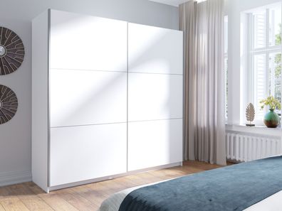 AX LIVING Kleiderschränke Weiß 200 cm - Adelna Schrank