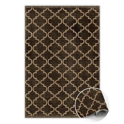 Teppich Pvc Zum Wohnzimmer Tulup Braunorientalisches Muster Bodenmatte