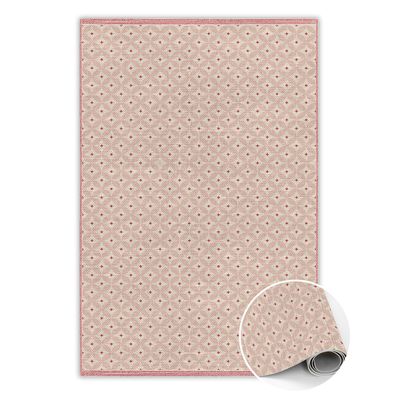 Vinyl Teppich Läufer Zum Schlafzimmer Tulup Rosarosa Orientalisches Muster Bodenmatte