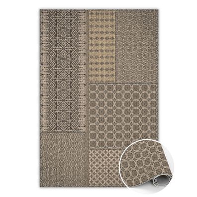 Teppich Pvc Zur Küche Tulup Braunaztekenmuster Bodenmatte