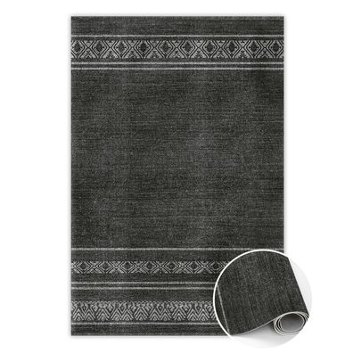 Pvc Teppich Zum Schlafzimmer Tulup Grauafrikanisches Muster Bodenmatte