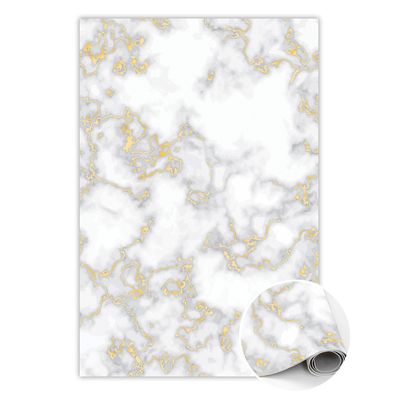 Vinyl Teppich Läufer Zum Wohnzimmer Tulup Weißmarmorgoldene Flüsse Bodenmatte