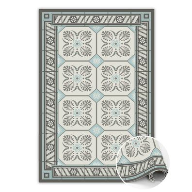 Vinyl Teppich Läufer Zum Schlafzimmer Tulup Grau vintage-Fliesen Bodenmatte