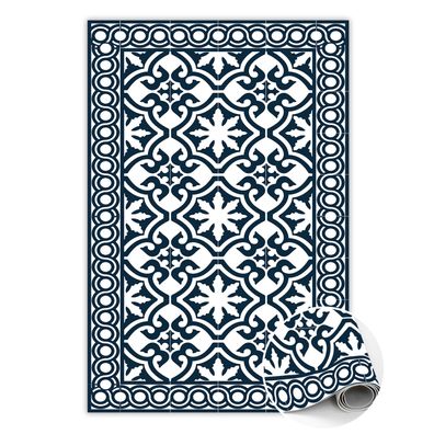 Teppich Pvc Zum Flur Tulup Blauportugiesische Fliesen Bodenmatte