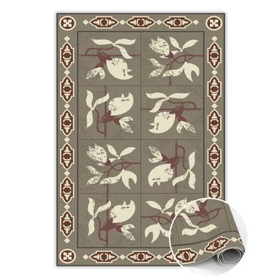 Vinyl Teppich Zur Küche Tulup Beige magnolia-Fliesen Bodenmatte