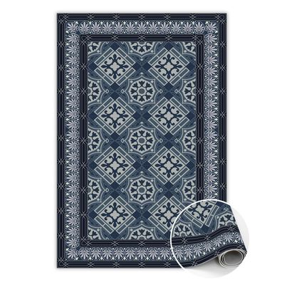 Teppich Pvc Zum Flur Tulup Marineblaumarineblaue Talavera Bodenmatte