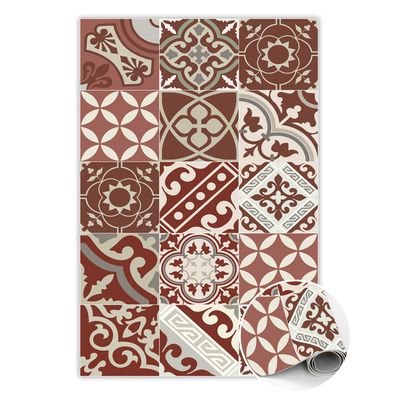 Vinyl Teppich Läufer Zum Flur Tulup Braun vintage Talavera Bodenmatte