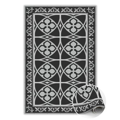 Vinyl Teppich Läufer Zum Wohnzimmer Tulup Grau keltisches Muster Bodenmatte