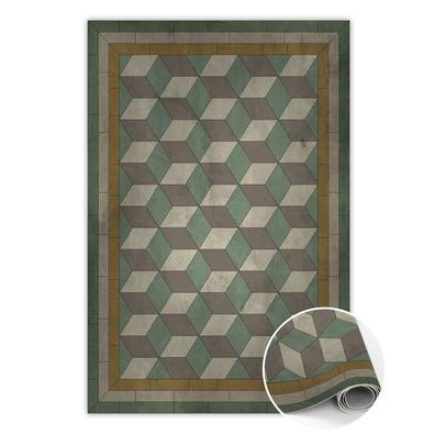 Teppich Pvc Zur Küche Tulup Grau3D-Illusion Bodenmatte