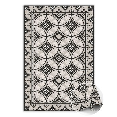 Teppich Auf Pvc Zum Schlafzimmer Tulup Schwarzvintage-Räder Bodenmatte