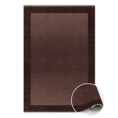 Vinyl Teppich Läufer Zum Flur Tulup Braunbrauner Rahmen Bodenmatte