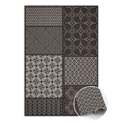 Vinyl Teppich Läufer Zum Wohnzimmer Tulup Braun verschiedener Muster Bodenmatte