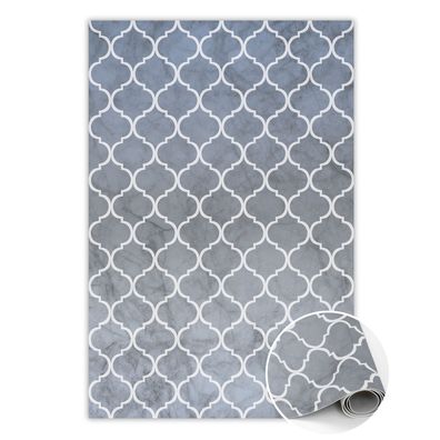 Teppich Pvc Zum Wohnzimmer Tulup Graumarokkanischer Stil Bodenmatte