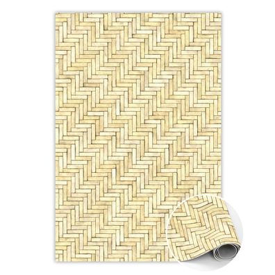 Pvc Teppich Zum Flur Tulup Beigefischgrätparkett Bodenmatte