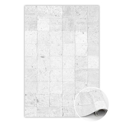 Vinyl Teppich Läufer Zum Schlafzimmer Tulup Weiß betonwürfel Bodenmatte