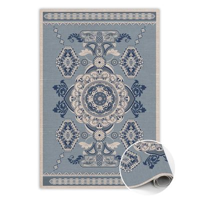 Pvc Teppich Zur Küche Tulup Beigehinduistische Geometrie Bodenmatte