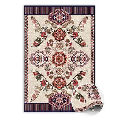 Teppich Auf Pvc Zur Küche Tulup Creme farbenslowakische Folklore Bodenmatte