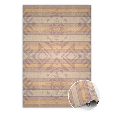 Vinyl Teppich Zum Flur Tulup Lilaindische Geometrie Bodenmatte