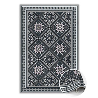 Teppich Auf Pvc Zum Wohnzimmer Tulup Grauarabische Geometrie Bodenmatte