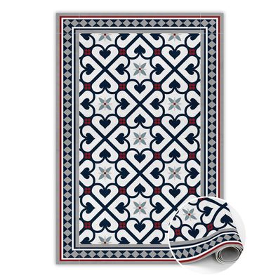Pvc Teppich Zum Schlafzimmer Tulup Rot blumenrauten Bodenmatte
