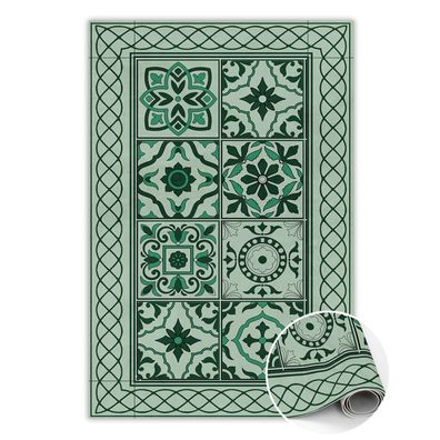 Pvc Teppich Zum Wohnzimmer Tulup Grünspanischer Zopf Bodenmatte