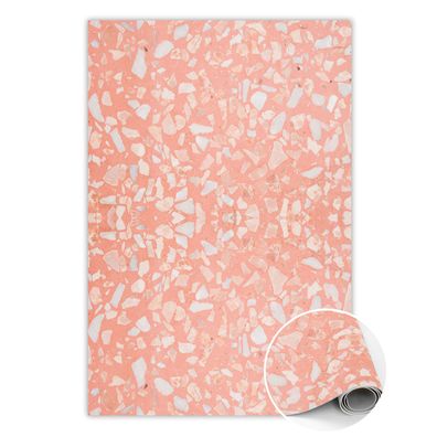 Vinyl Teppich Zum Wohnzimmer Tulup Rosa marmor Bodenmatte