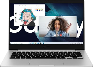 Samsung Galaxy Book Go LTE QWERTZ 4/128GB Silver - Gut (NP345XLA-KB1DE)