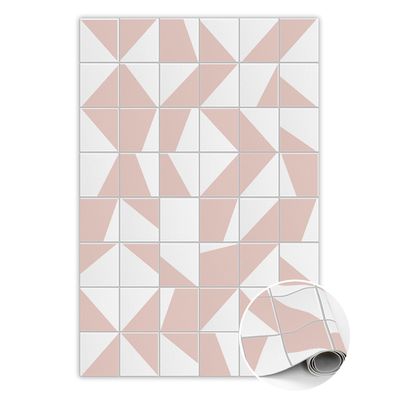 Teppich Auf Pvc Zum Flur Tulup Creme farbenaquarellformen Bodenmatte