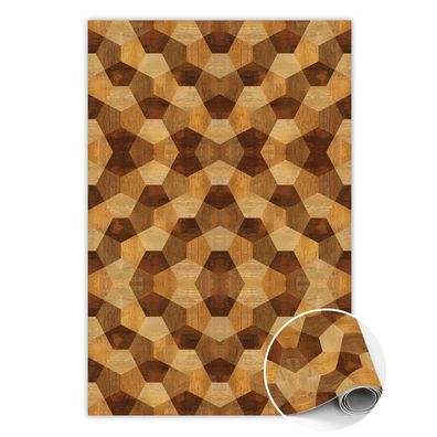 Teppich Auf Pvc Zur Küche Tulup Gelb parkettgeometrie Bodenmatte