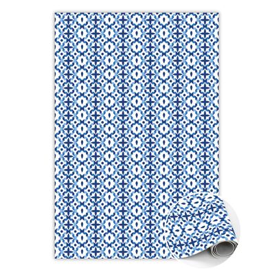 Pvc Teppich Zur Küche Tulup Weißportugiesische Muster Bodenmatte