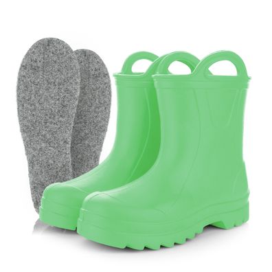 3Kamido GoSplash Kinder-Gummistiefel aus leichtem EVA-Schaum für Jungen und Mädchen