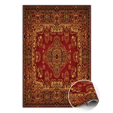 Vinyl Teppich Läufer Zur Küche Tulup Braun persische Textur Bodenmatte