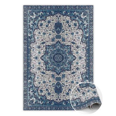 Teppich Auf Pvc Zum Schlafzimmer Tulup Blaupersische Abstraktion Bodenmatte