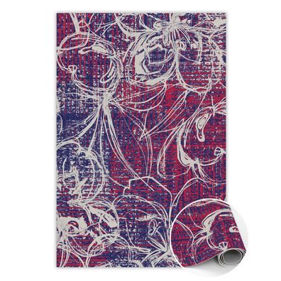 Vinyl Teppich Zum Flur Tulup Rot retro-Abstraktion Bodenmatte