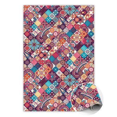 Vinyl Teppich Zum Flur Tulup Mehrfarbig buntes Mosaik Bodenmatte