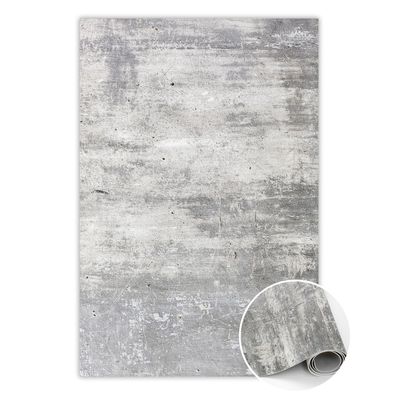 Vinyl Teppich Zum Schlafzimmer Tulup Graugesägter Beton Bodenmatte