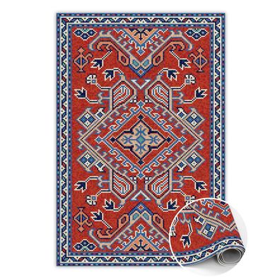 Pvc Teppich Zur Küche Tulup Rot indische Pfeile Bodenmatte