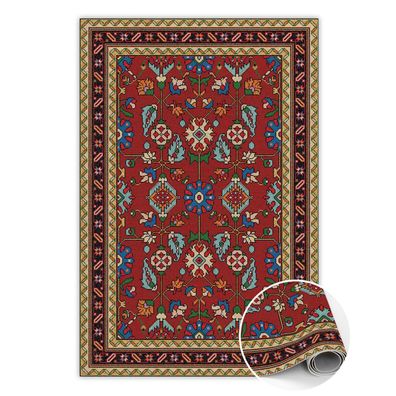 Teppich Pvc Zum Wohnzimmer Tulup Rot volksmosaik Bodenmatte