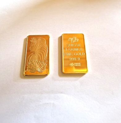 Schweizer Barren/Schweizer Souvenier Barren/vergoldet (CM100725)