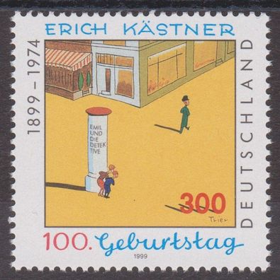 BRD 1999 postfrisch Michel-Nr. 2035 100. Geburtstag von Erich Kästner