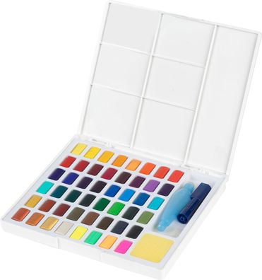Faber-Castell Aquarellfarben incl. Wassertankpinsel, 48er Etui