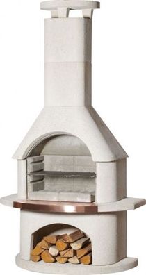 Buschbeck Gartenkamin Venezia BBQ Kohlegrill Holzgrill Grillkamin Grill