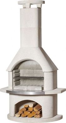 Buschbeck Gartenkamin Elba BBQ Kohlegrill Holzgrill Grillkamin Grill